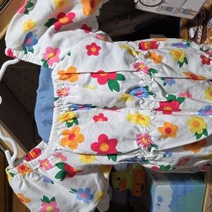 Floral Kids 3 Piece Set with Colorful Flowers